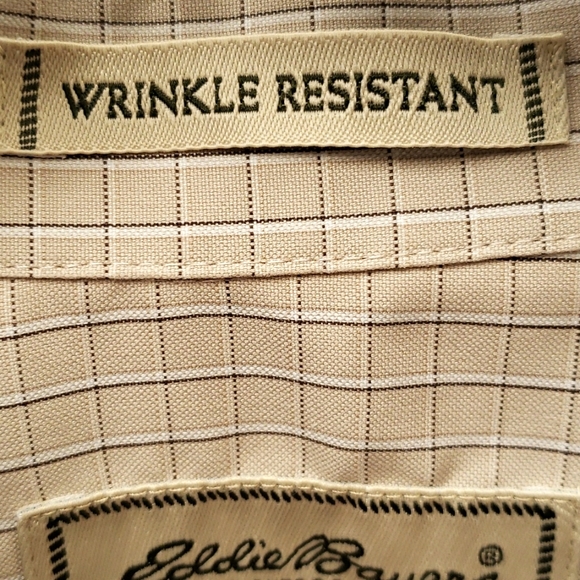 Eddie Bauer Wrinkle Resistant Long  Sleeve Buttoned Down Shirt Men's Size Small - Picture 9 of 11